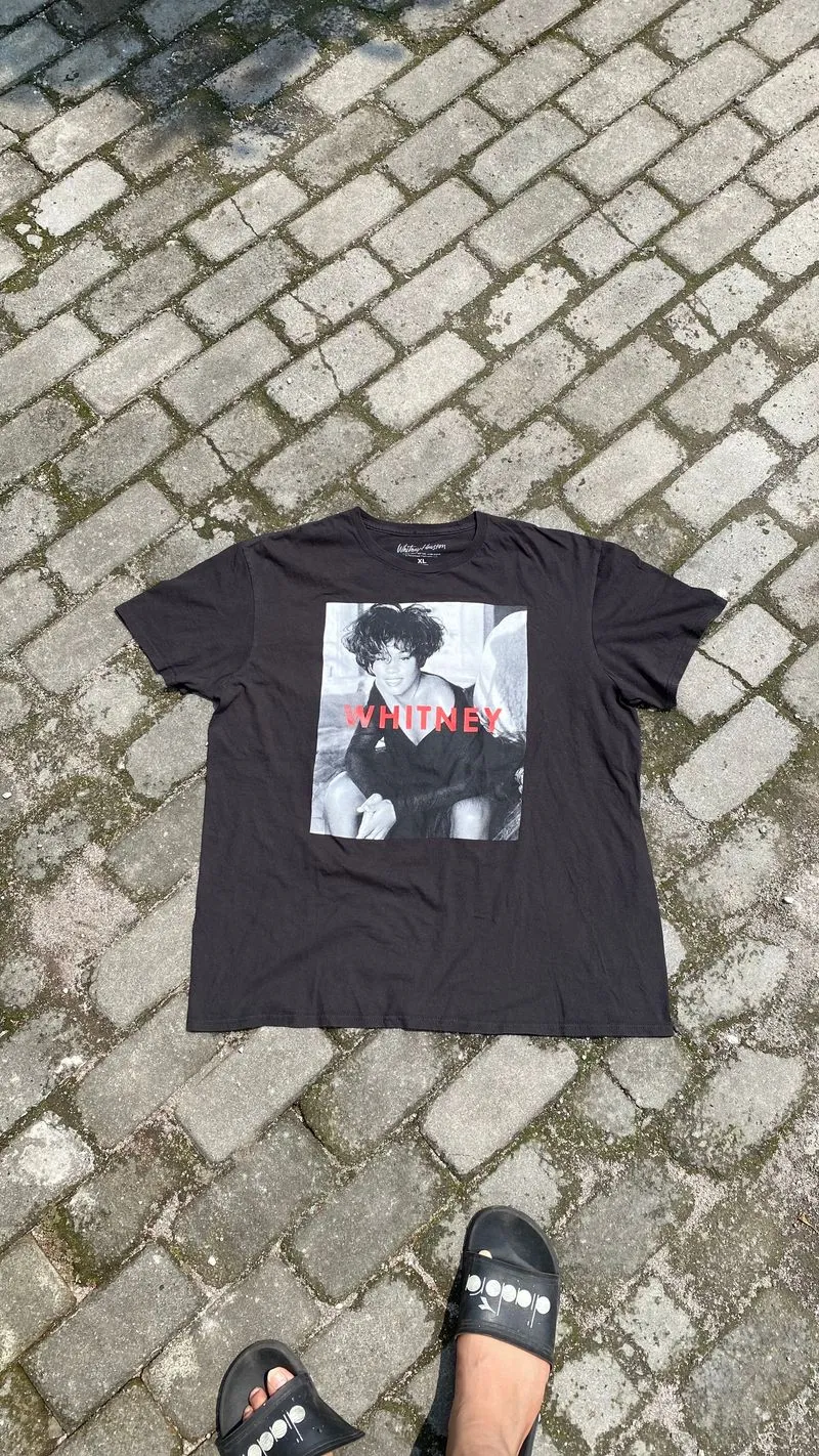 Vintage Streetwear T-shirt Pria white black photo 1