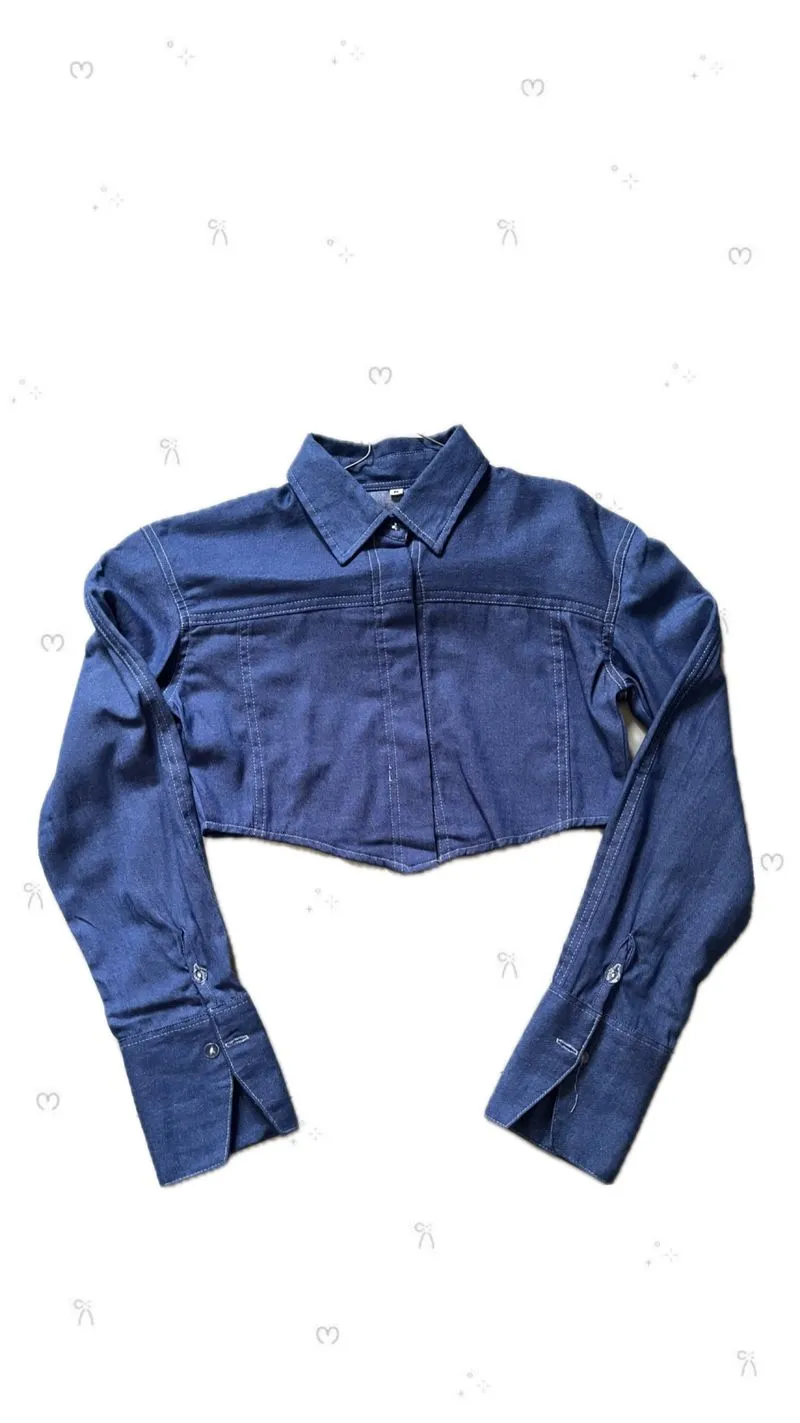 Cropped Denim Outer photo 1