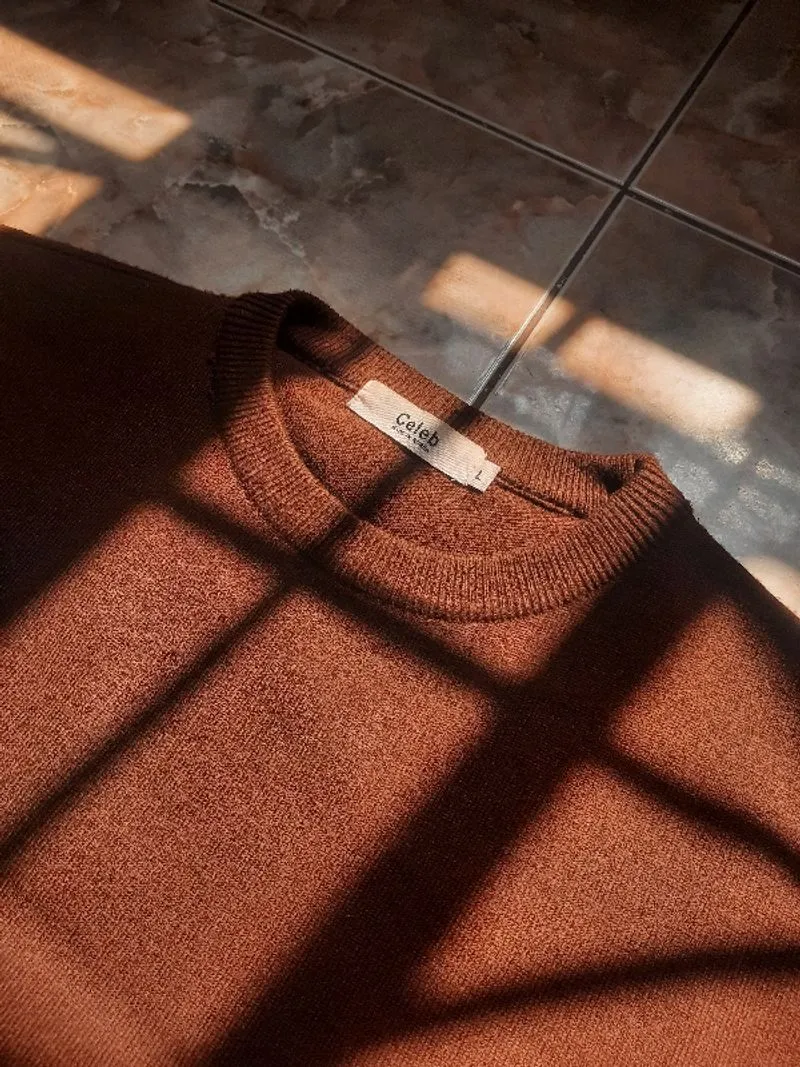 Knitwear Vintage Boxy Celeb KR Brown not Uniqlo  photo 1