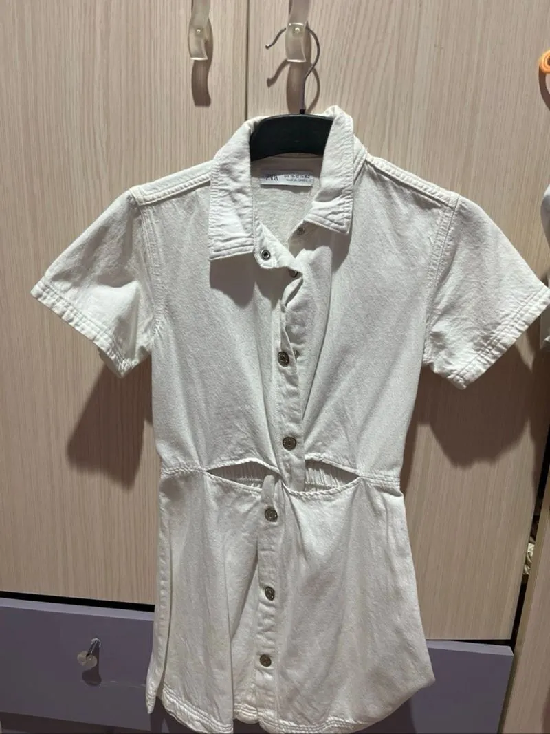 ZARA kids denim dress photo 1