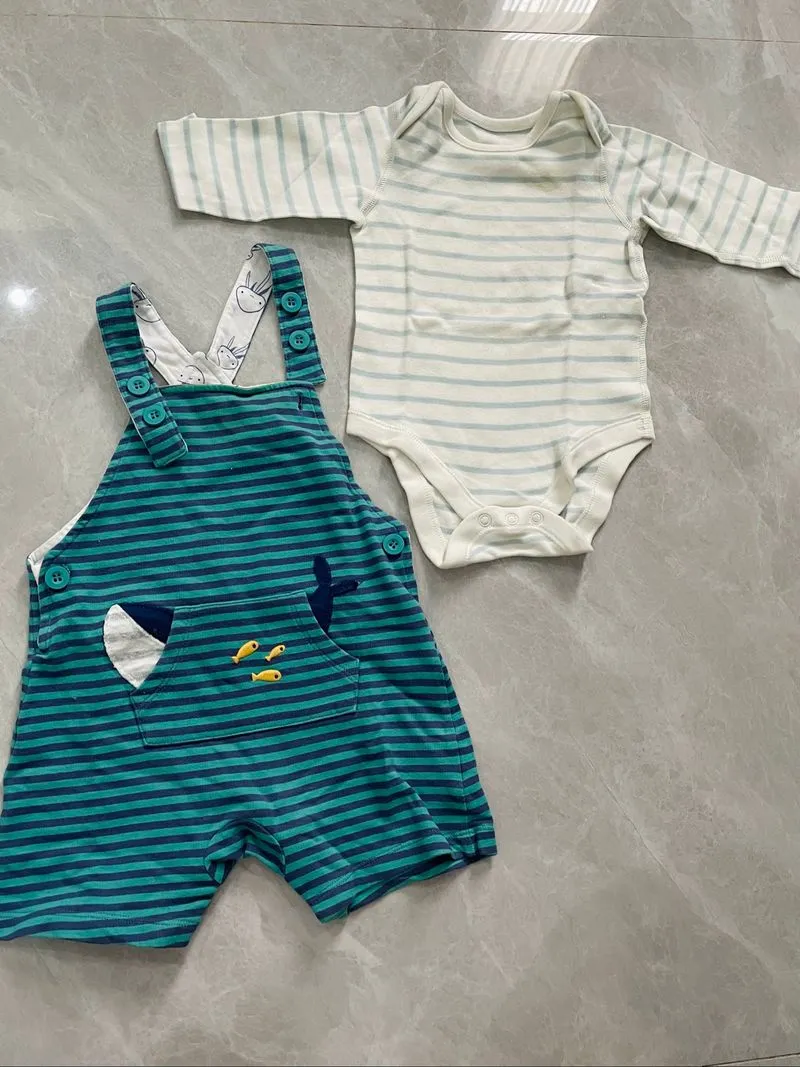 Stripes blue&green photo 1