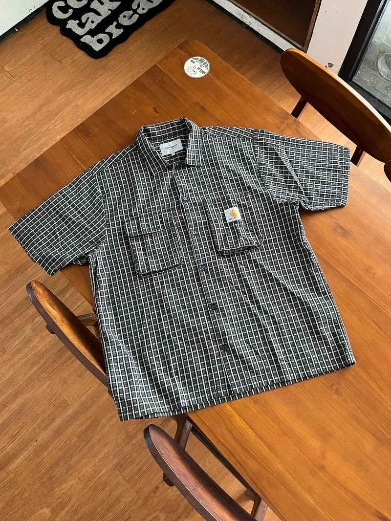 Carhartt Casual Casual shirt Pria green black photo 1