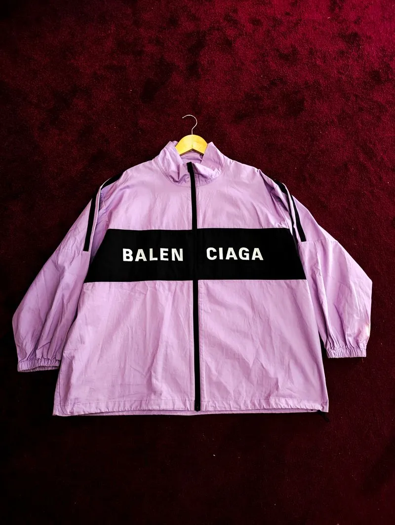Balenciaga Sportswear Casual Windbreaker Wanita multicolor photo 1