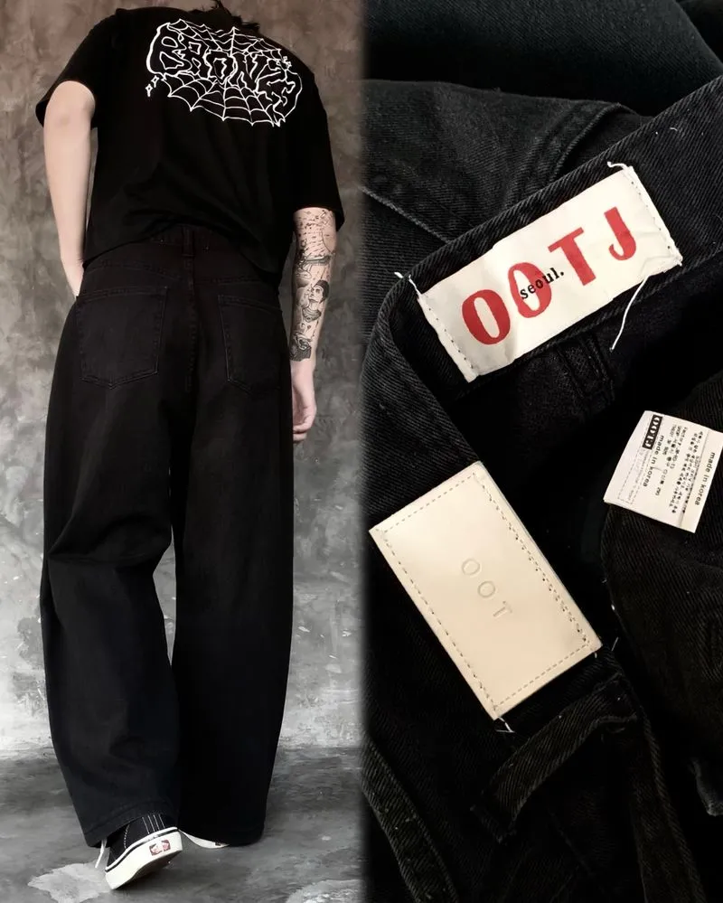 00TJ BAGGY BLACK JEANS photo 1