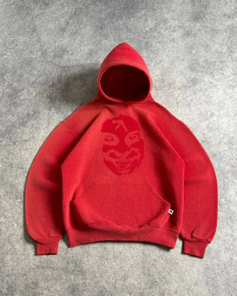 1990s Sun Faded Red “Richard D. James” Russell Hoodie photo 1