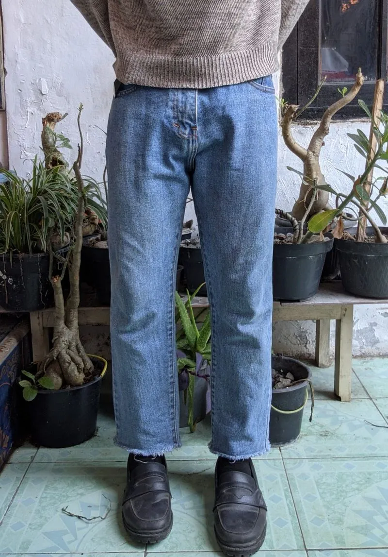 Benhill Denim Jeans Relaxed Straight Fit "Raw Hem" photo 1