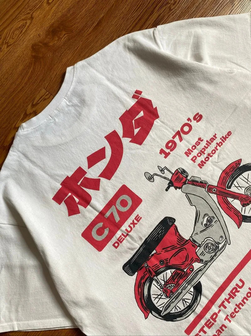 Kaos Art Putih Motor C70  photo 1