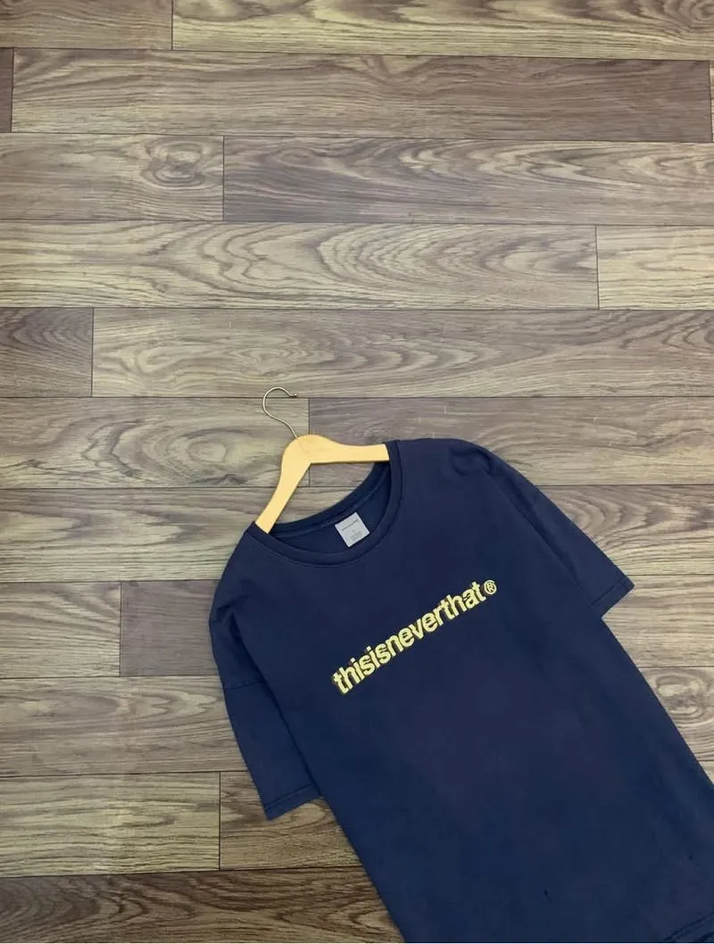 Kaos THISISNEVERTHAT Branded Dark Dark Blue Tee TShirt photo 1