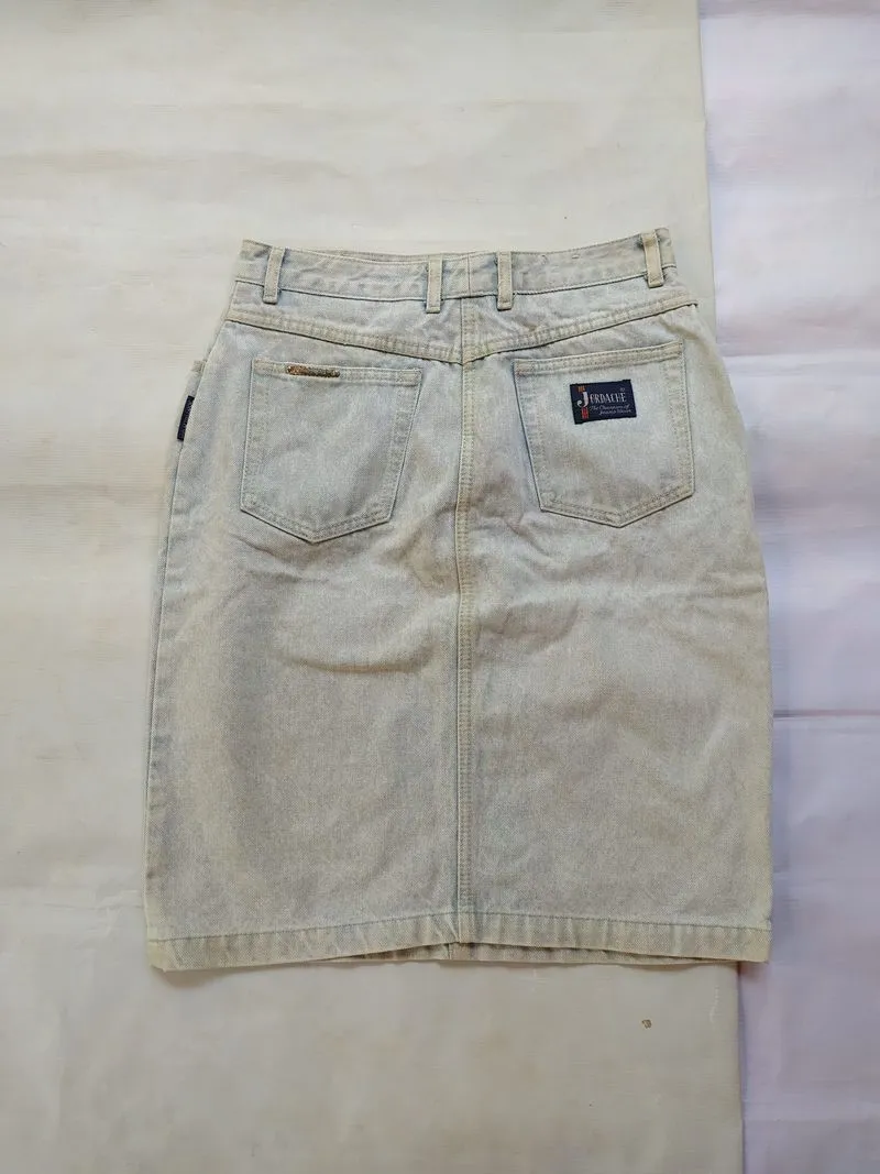 Jordache Washed Denim Skirt photo 1
