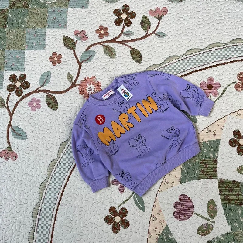 Crewneck anak bebedepino ungu martin lucu photo 1