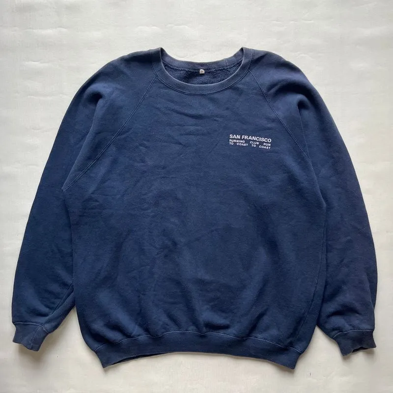 Vintage San Fransisco Running Club Navy Sweatshirt photo 1