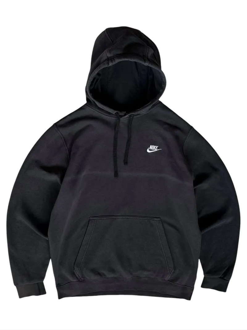 2000s - Nike Club Sun Faded Black Boxy Hoodie photo 1