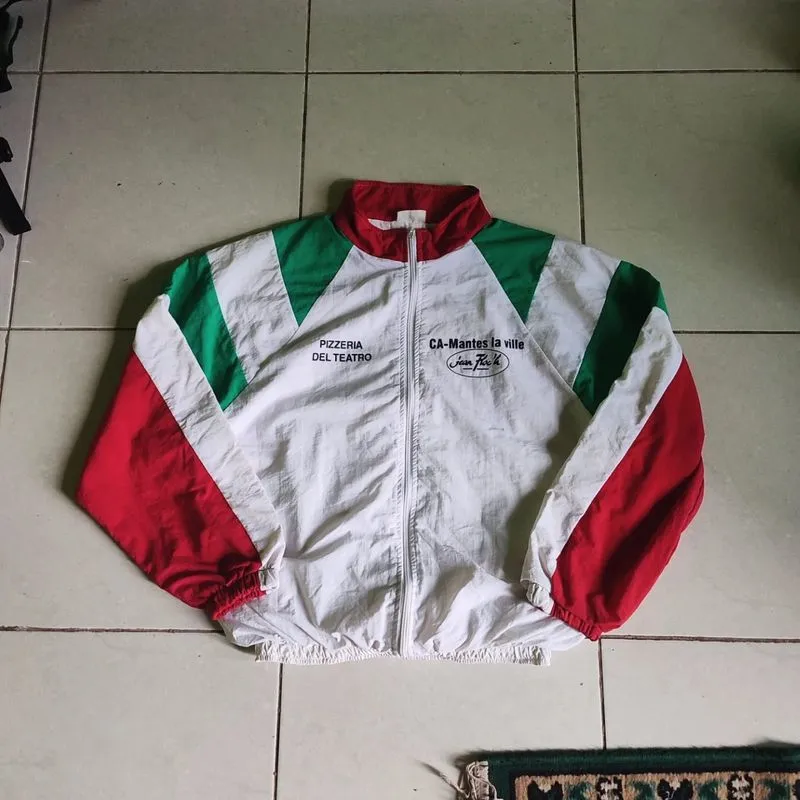 Vintage sportel colourblock Italian flag windbreaker jacket  photo 1