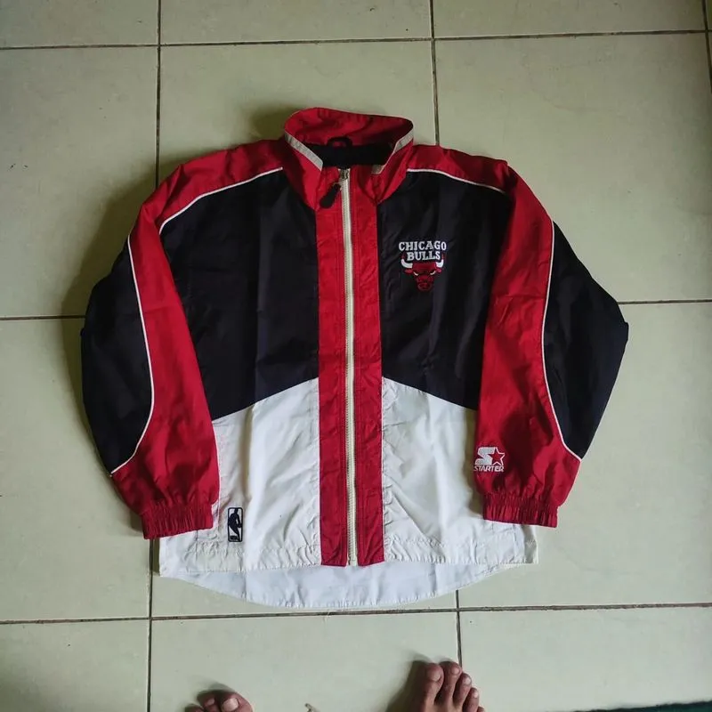NBA x starter x Chicago Bulls big bordir logo jacket  photo 1
