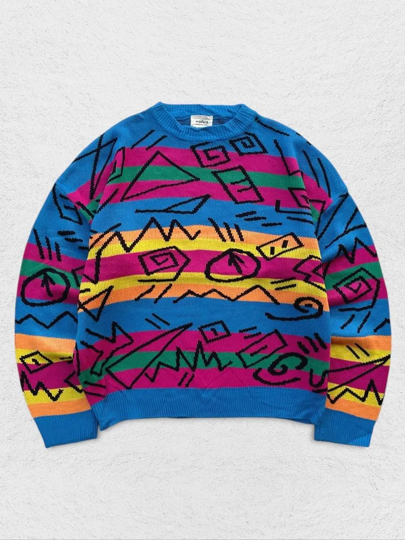 VOTUS GRAFITI RAINBOW BLUE KNITWEAR photo 1