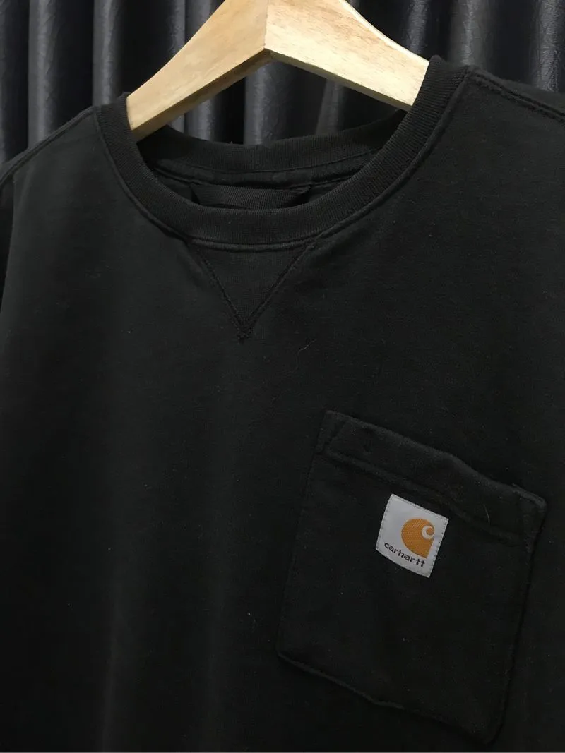 CARHARTT WIP Pocket Crewneck | Black photo 1