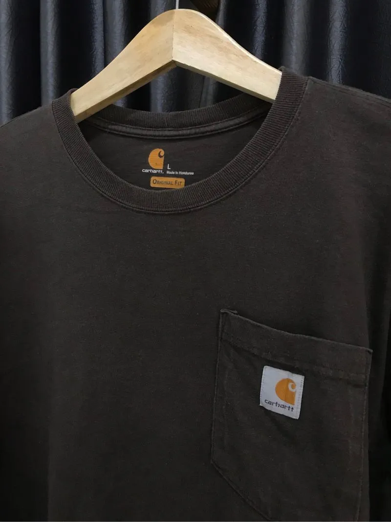CARHARTT K87 Pocket LS | Faded Brown  photo 1