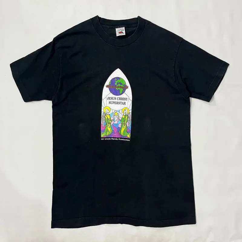 Vintage 90s FOTL Jesus Graphic Cotton Tee Made in Canada photo 1