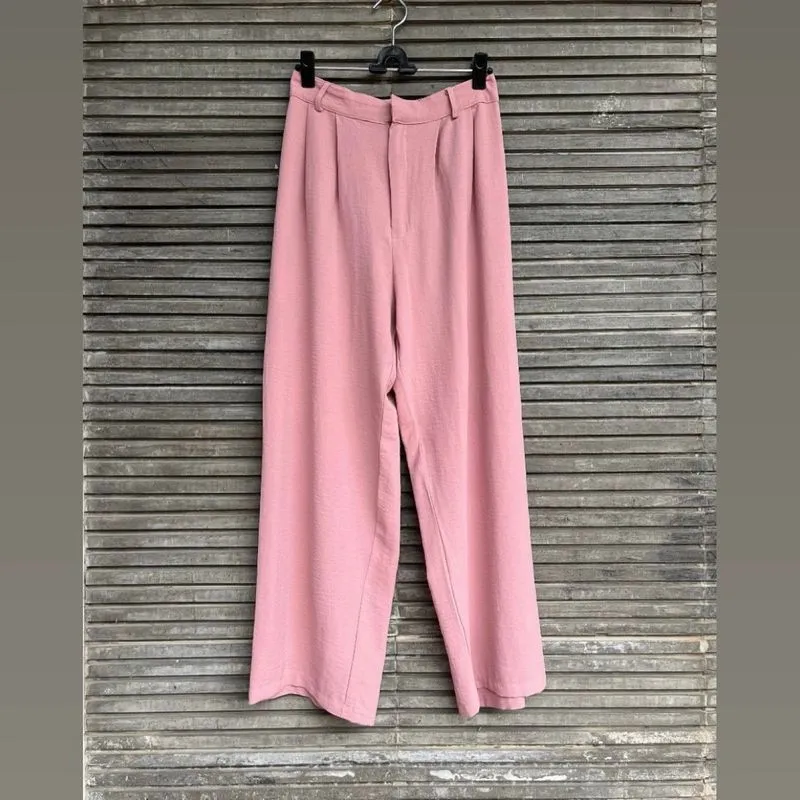 G152 - Celana Panjang Kulot Rose Pink Aijo photo 1