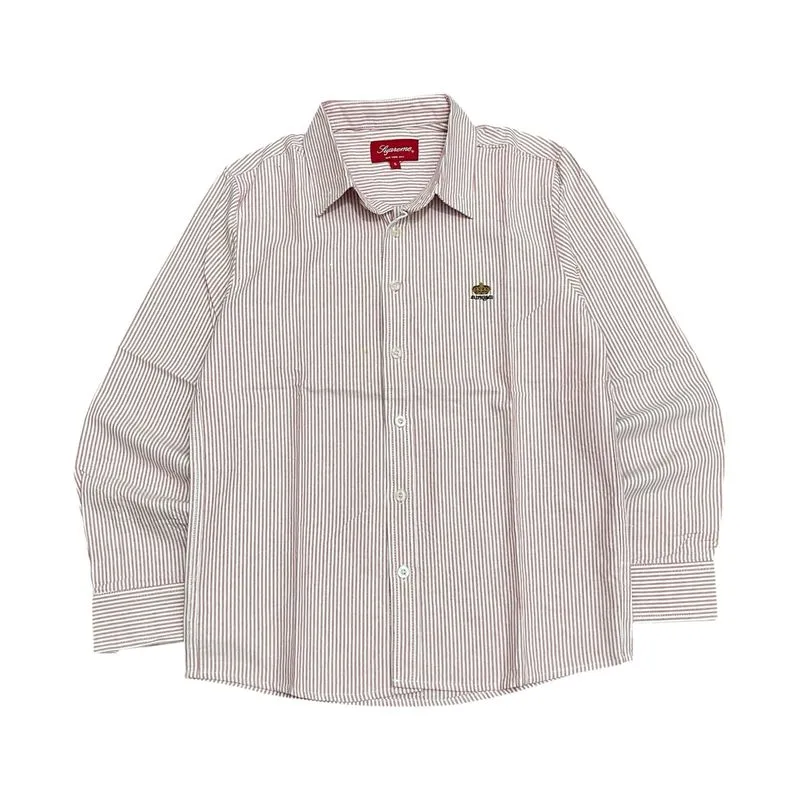 Supreme Crown Logo Shirt Stripe photo 1