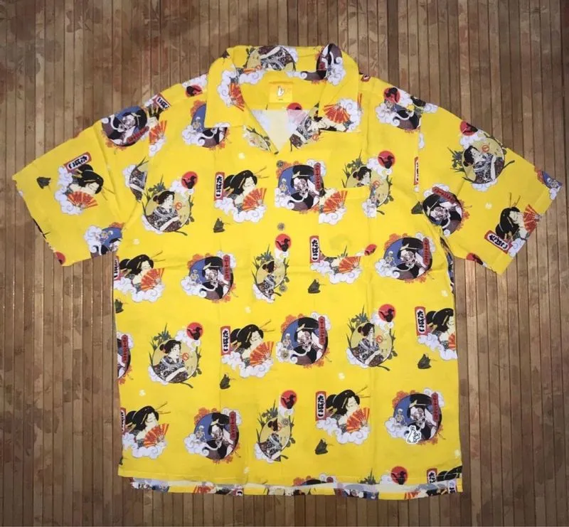 FR2 FUCKING RABBITS x GEISHA STREETWEAR ALL OVER PRINT RAYON photo 1