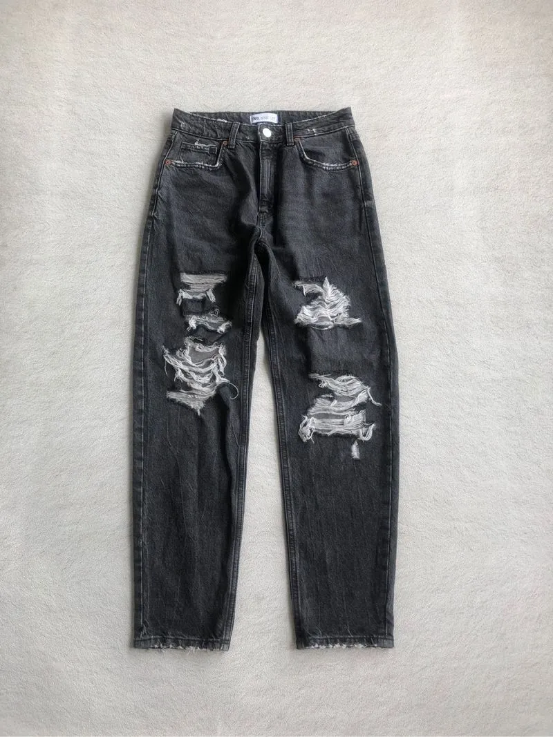 Zara ripped jeans photo 1