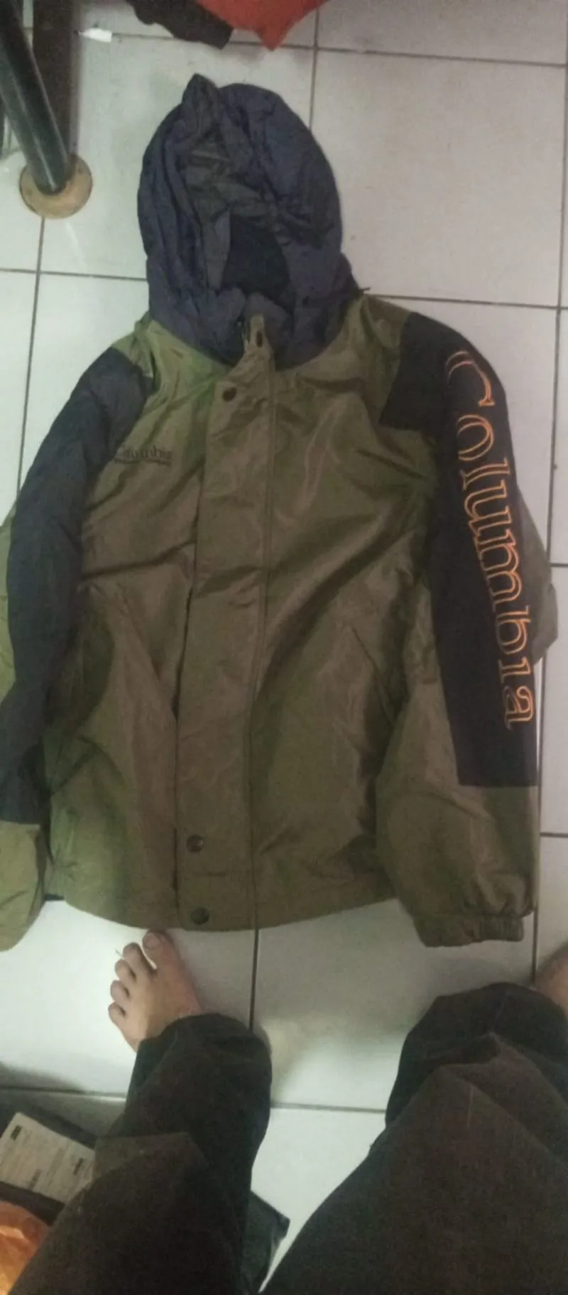 Columbia big logo lengan, jaket bulak balik luar outdoor photo 1