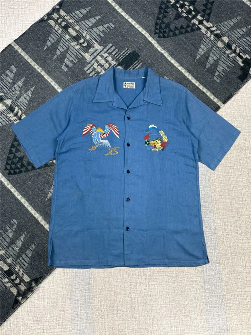 Bohemians Embroidered Aloha Shirt photo 1