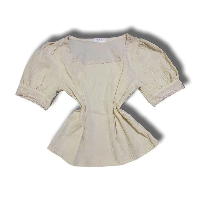 Japanese brand Fairy Coquette Blouse Wanita white cream photo 1