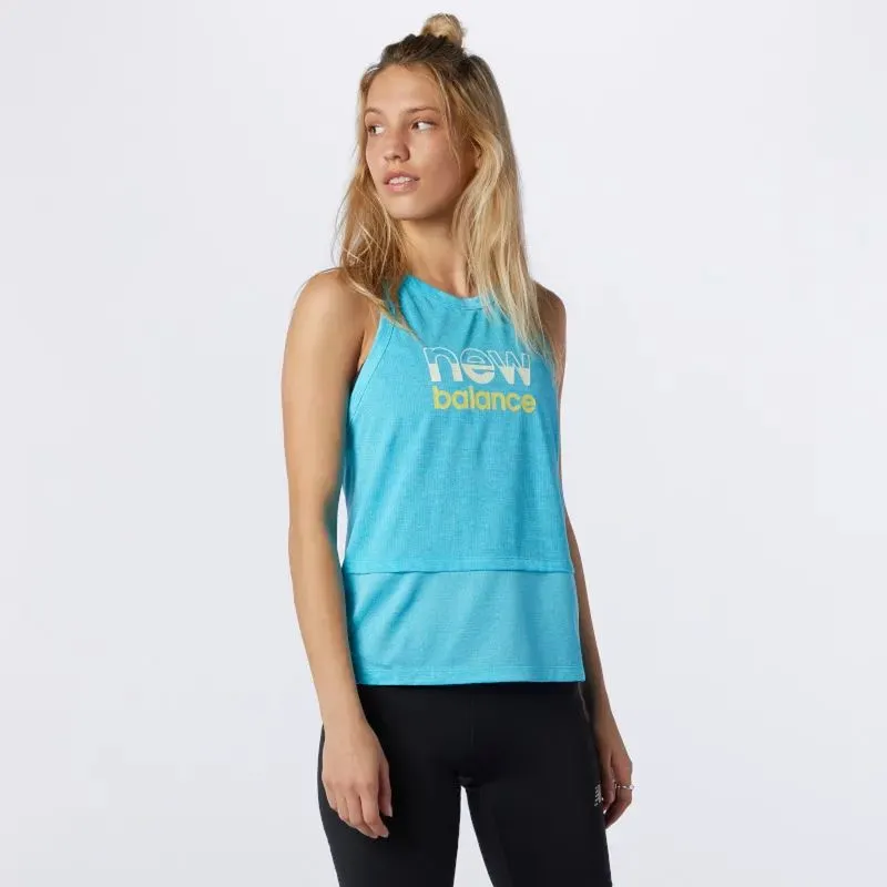 Tank Top Outer New Balance Running Tanktop Lari Olahraga photo 1