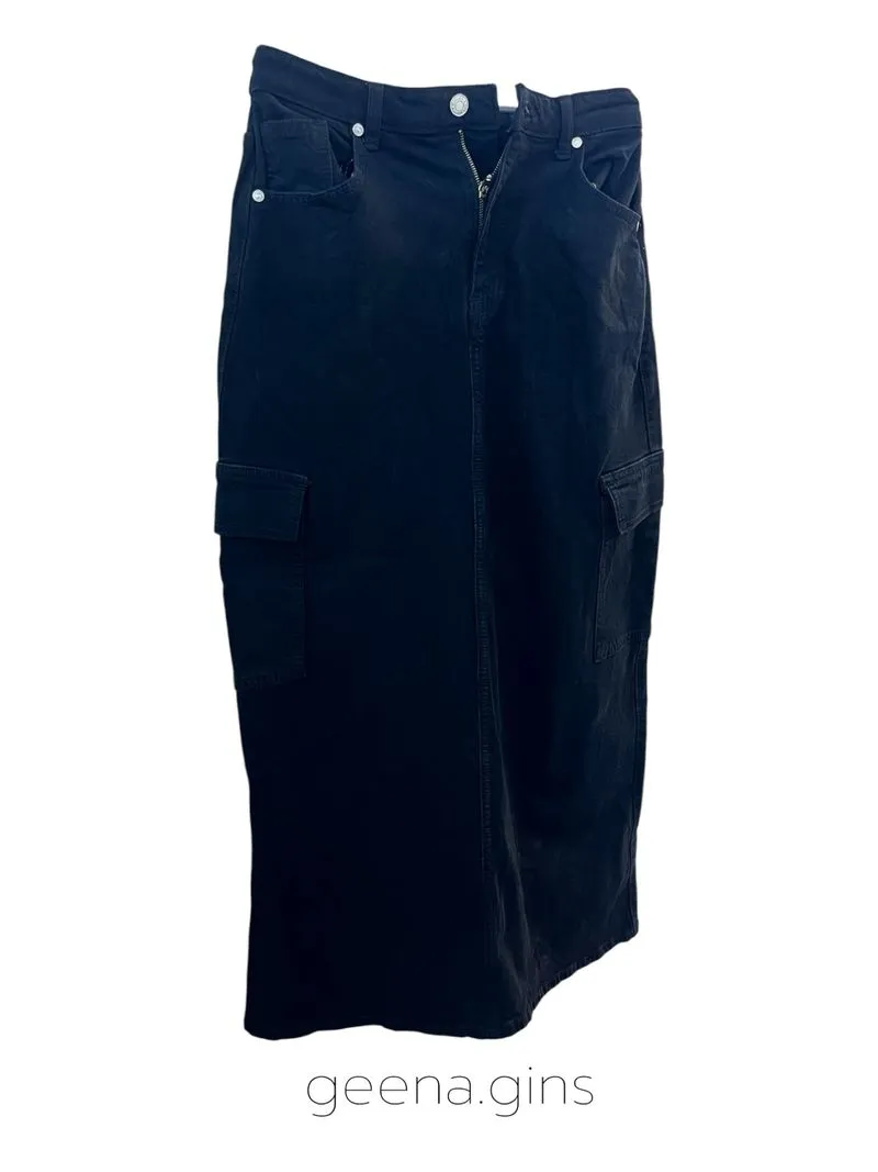 MISCHA BRANDON DENIM SKIRT photo 1