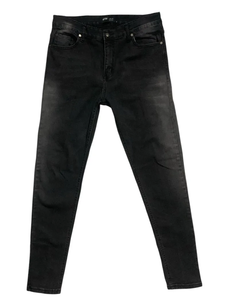 Black Faded Slim Jeans | UPRISE photo 1