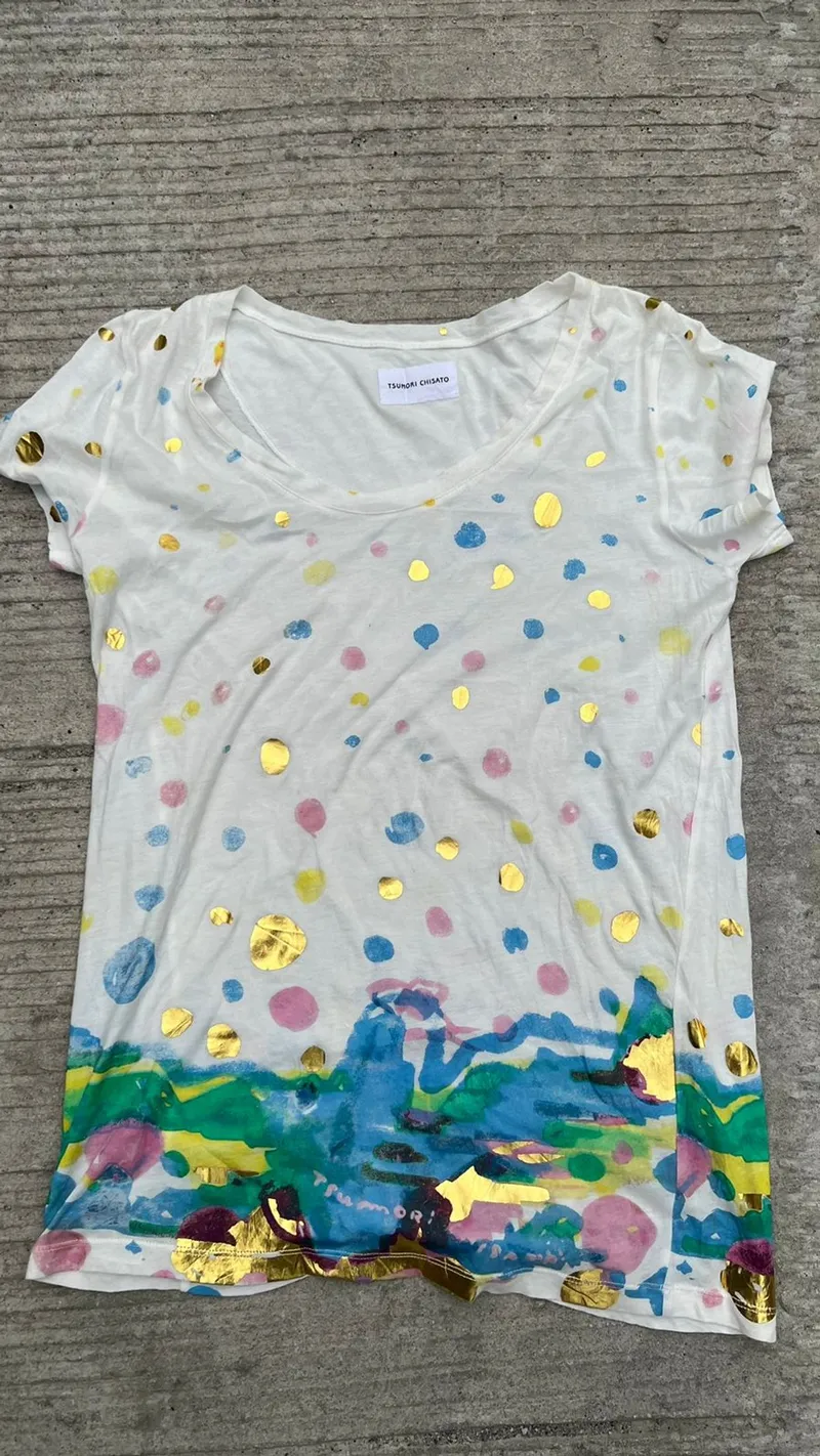 Tsumori Chisato Casual T-shirt Wanita multicolor white photo 1