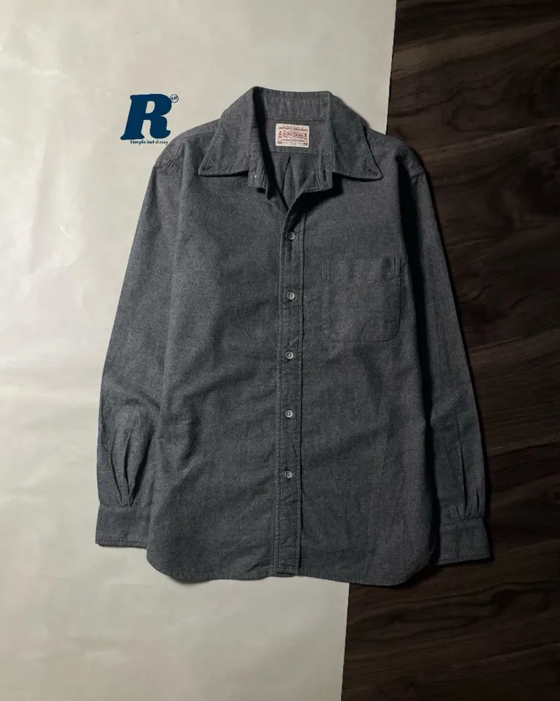 Basic Shirt Grey BONCURA JAPAN Size 36 fit M photo 1