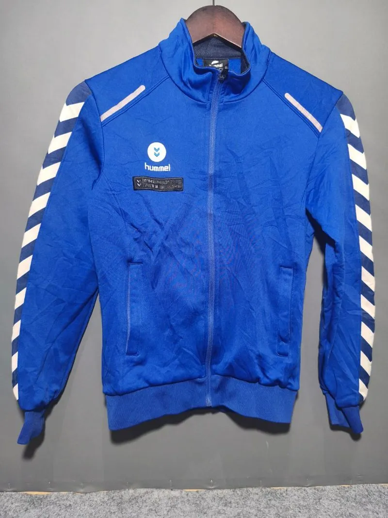 Jaket Outdoor HUMMEL Remaja Unisex Biru Tebal Sporty Origina photo 1
