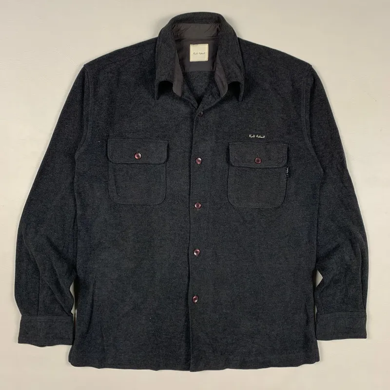 Wool Flannel Shirt Karl Helmut, Double photo 1