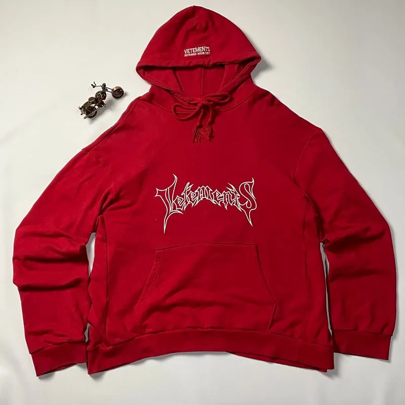 VETEMENTS Luxury Hoody Pria red
