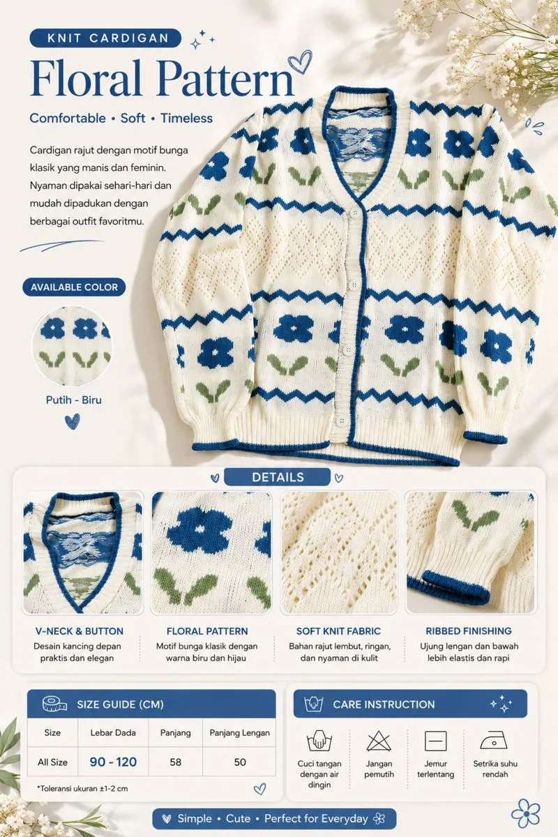 Cardigan rajut photo 1