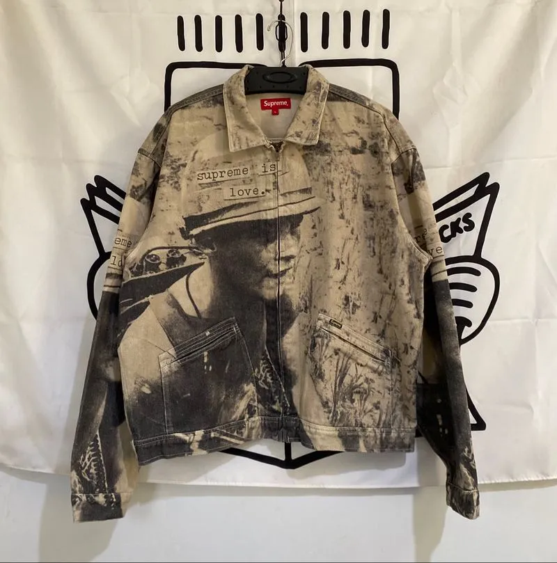 Supreme Is Love Denim Work Jacket - Preloved