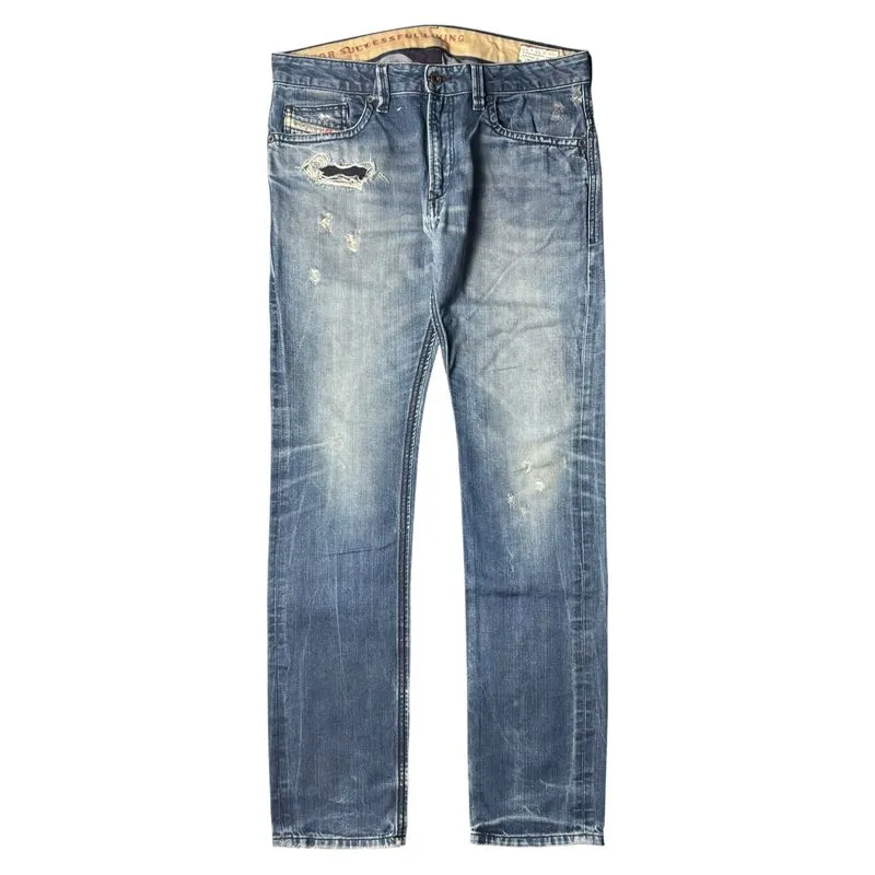 2000s Diesel Thavar Distressed Claw Marks Jeans photo 1