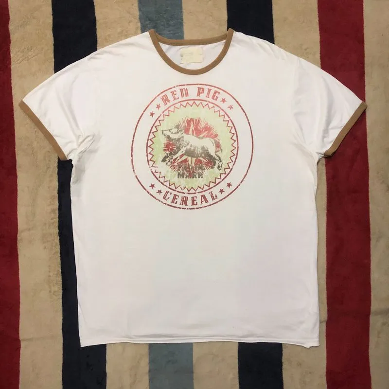 Vintage 00s Springfield Red Pig Ringer T-Shirt photo 1