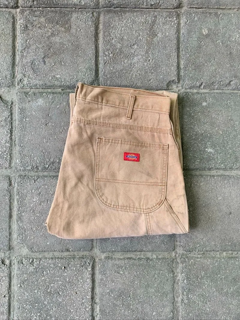 90's Vintage Dickies Carpenter Pants Brown Duck Canvas photo 1