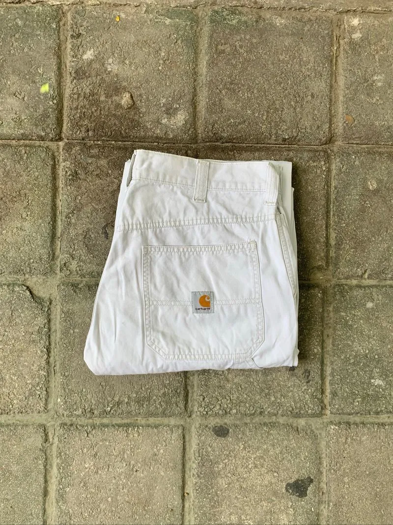 Carhartt White Hammer Loop Carpenter Pants  photo 1