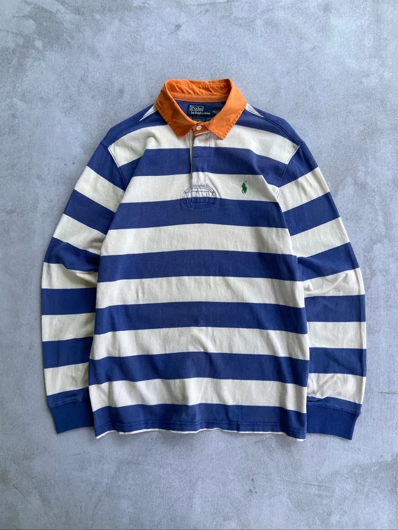 Vintage Polo Ralph Lauren Striped Rugby Shirt  photo 1
