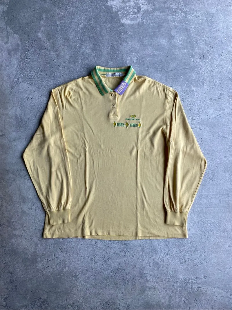 Vtg Balenciaga Golf Shirt Size M photo 1