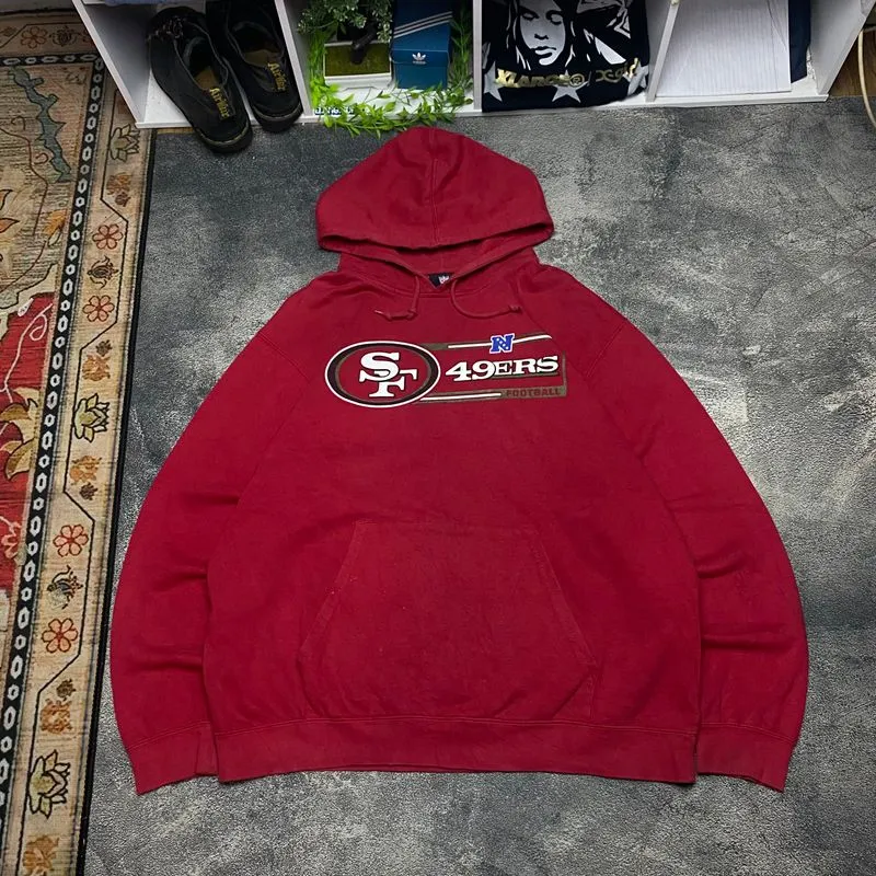 Vintage Y2K Hoody Pria red photo 1