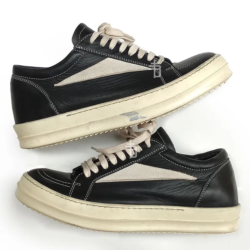 Rick Owens Streetwear Avant Garde Sneakers Pria white black photo 1
