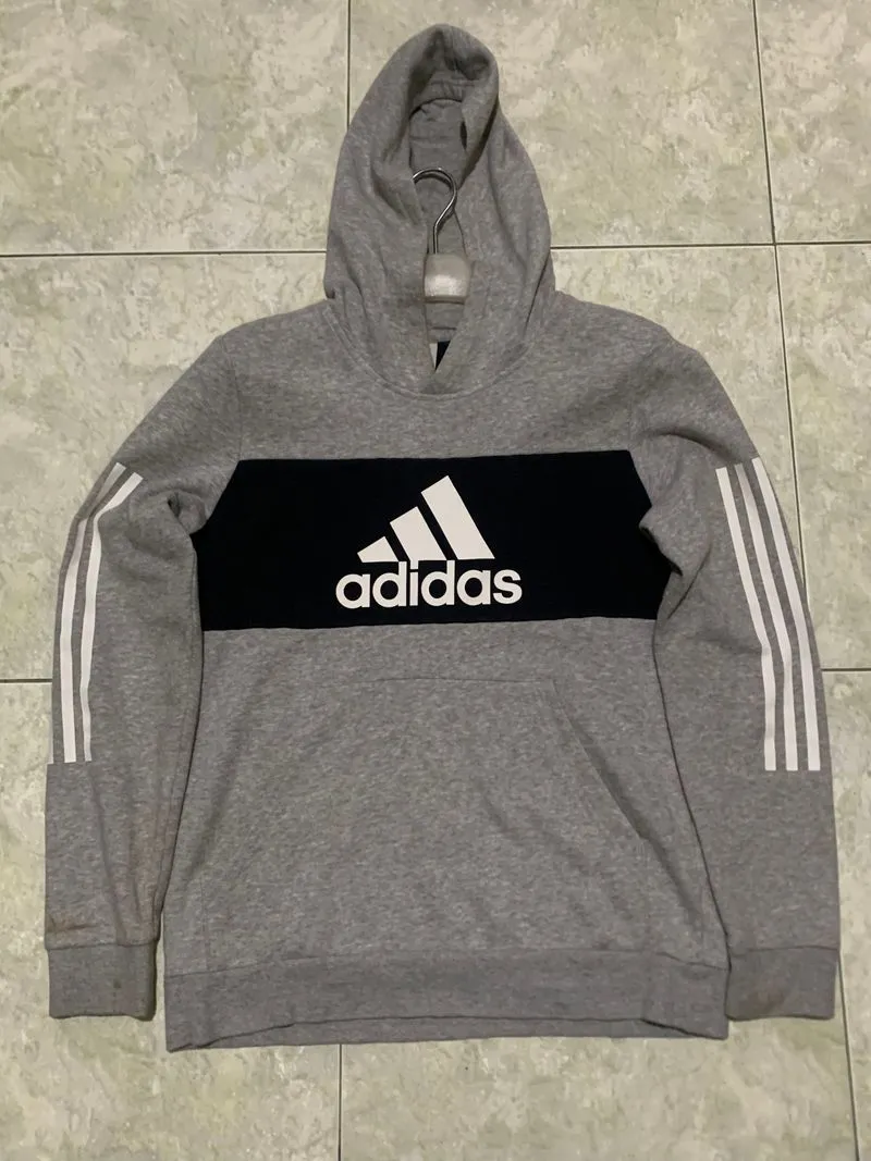 Hoodie Adidas Big Logo Abu Unisex Fit M Original 3-Stripes C photo 1