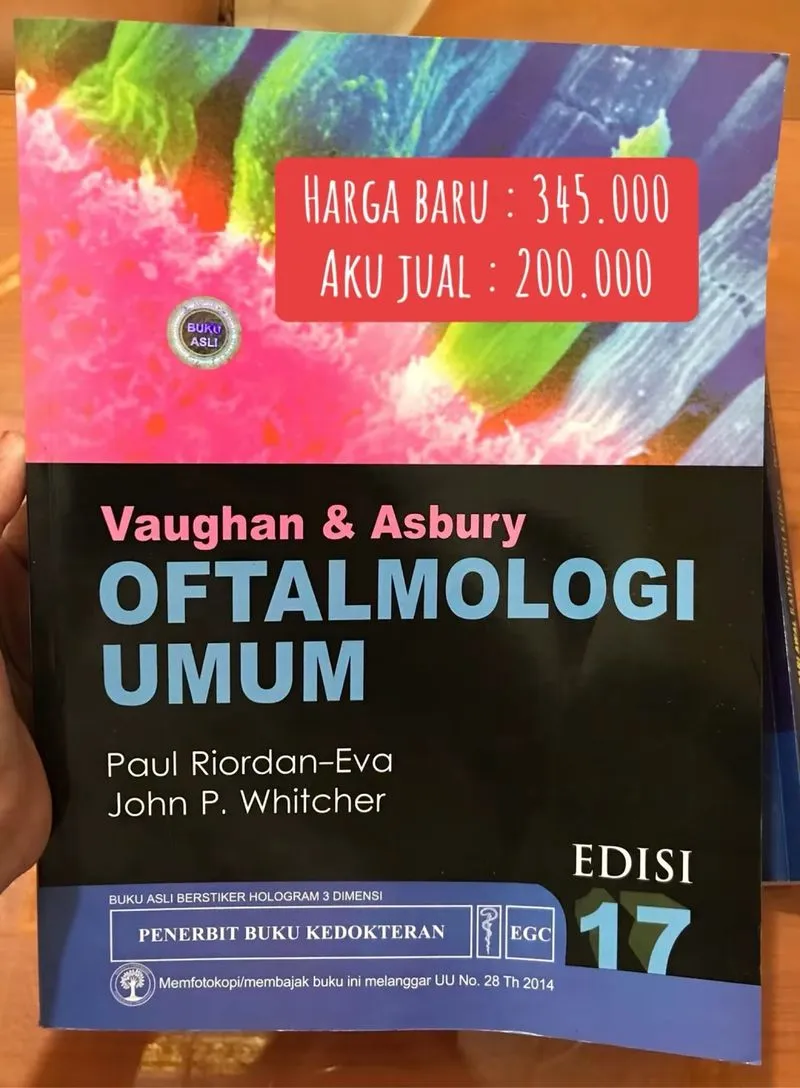 Buku kedokteran ori oftalmologi umum  photo 1