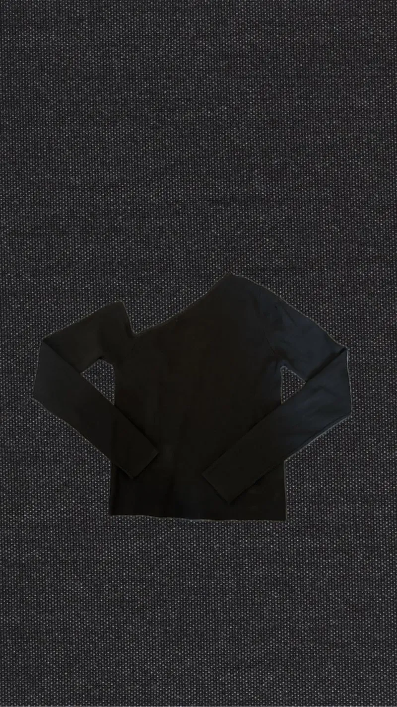 One Shoulder Long Sleeve Top photo 1